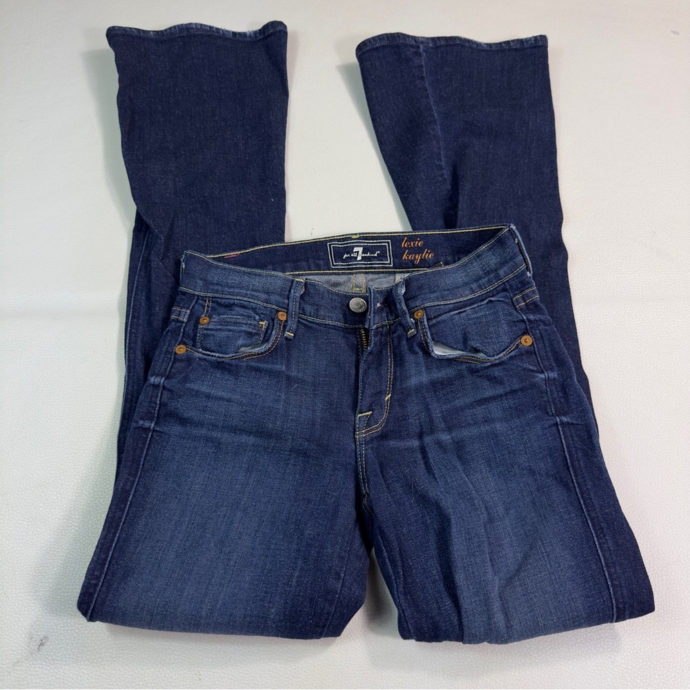 7 For All Mankind Lexie Kaylie Womens Jeans Flare Stretch